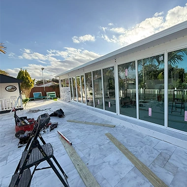 Impact windows and doors installed